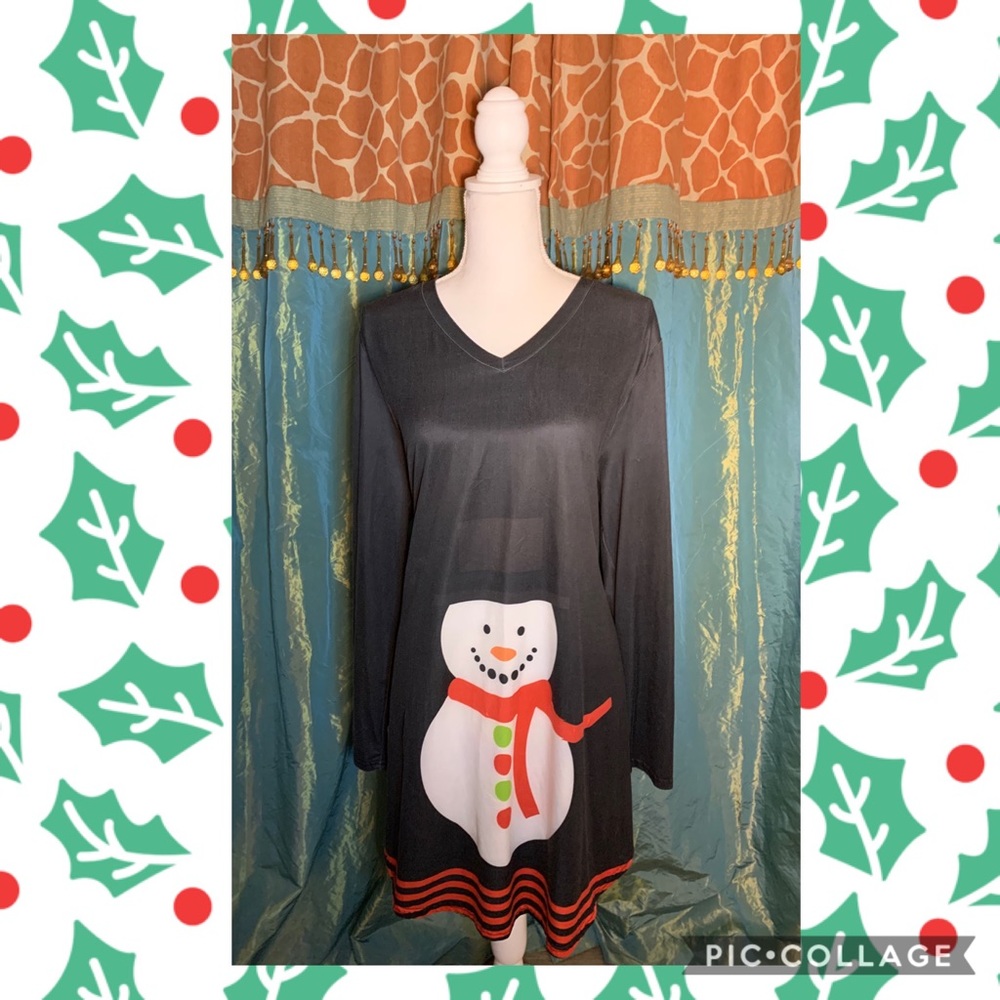 Azalea || Black Snowman Tunic